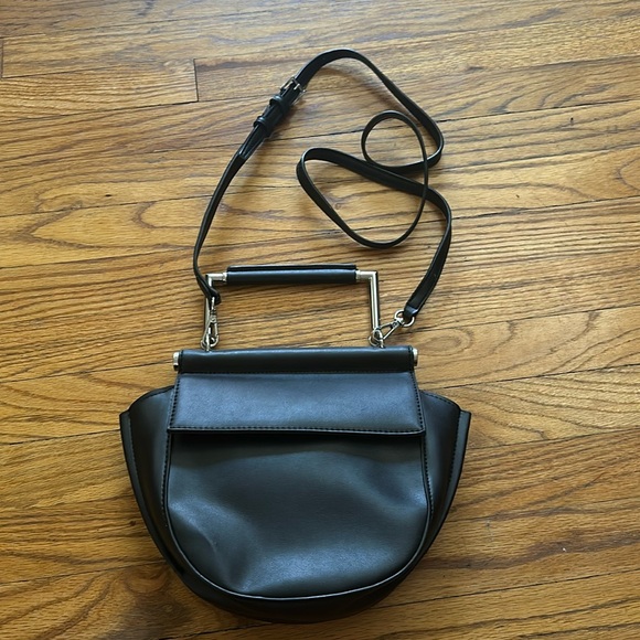 Sam Edelman Mia Half Moon Faux Leather Crossbody - Picture 1 of 5